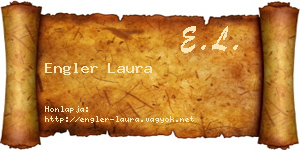 Engler Laura névjegykártya